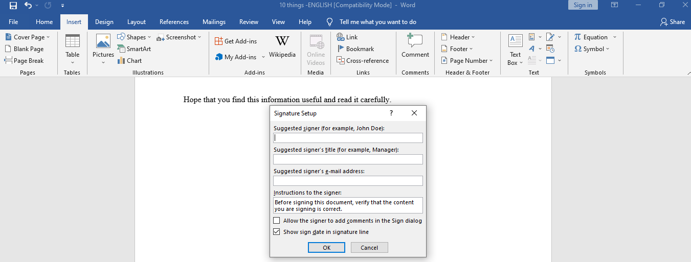 To add a digital signature, open your microsoft word document and click where you'd like to add your . 3 Easy And Free Ways To Create Digital Signatures In Word Pro Faceoff