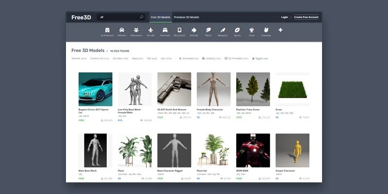 Top 10 Sites To Download Free 3d Cad Models