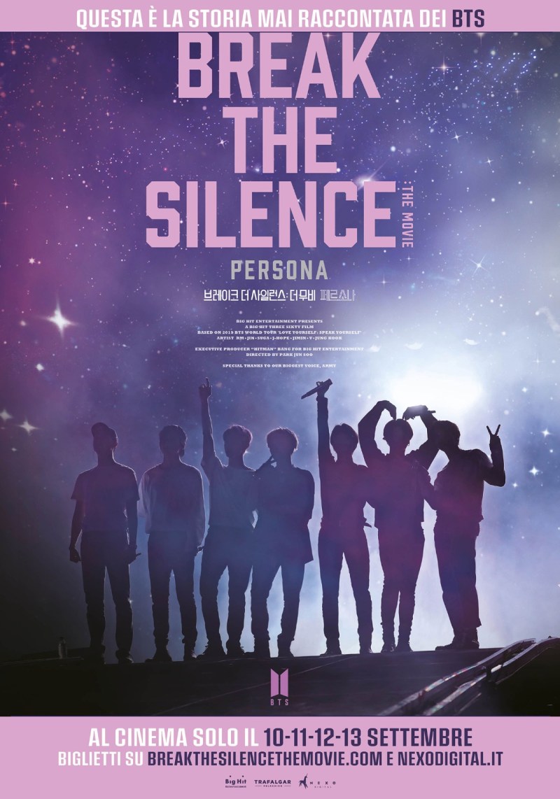 Il nuovo film dei BTS al cinema: BREAK THE SILENCE: THE MOVIE