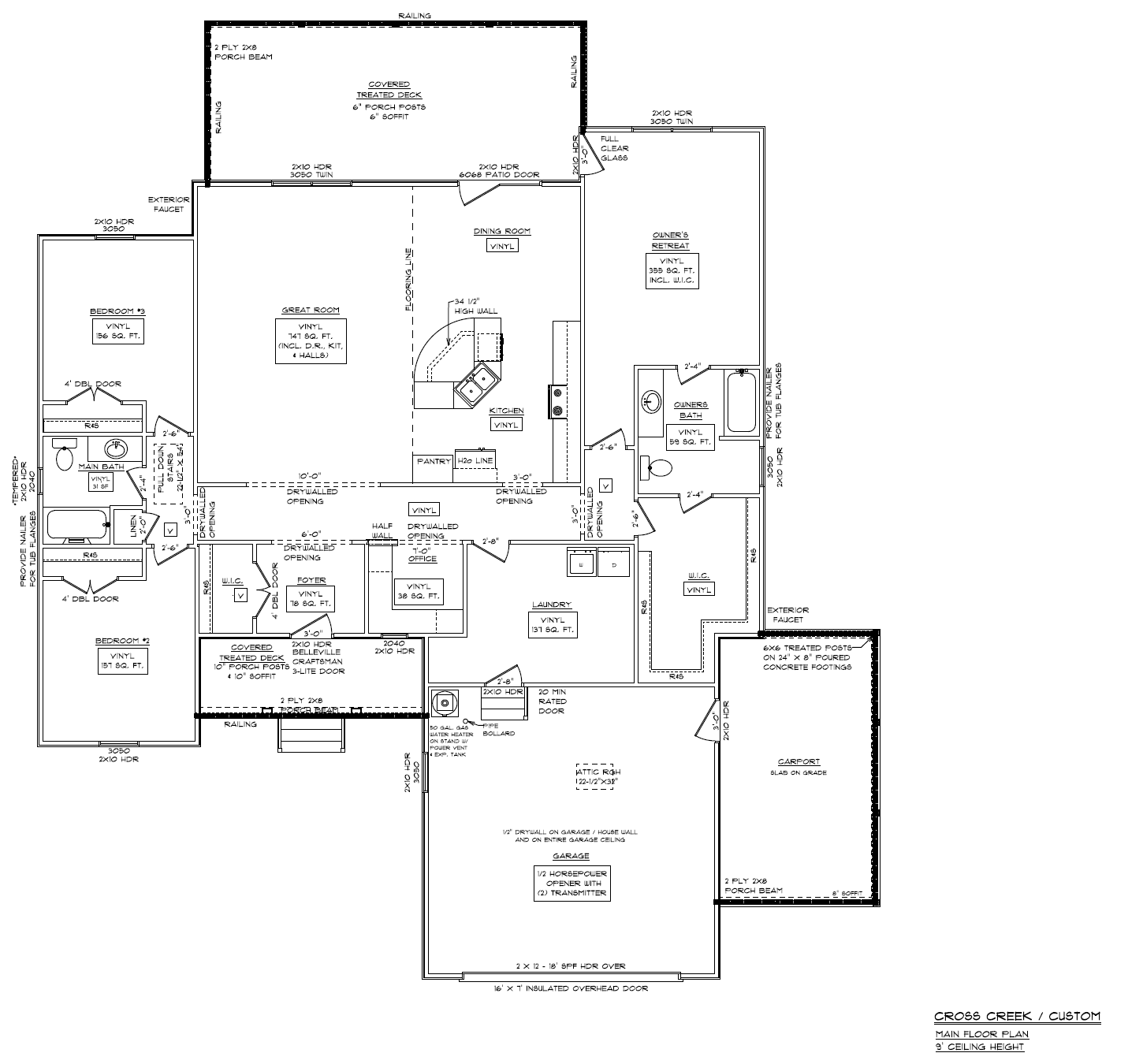 Schumacher Homes Cross Creek Modified House Plan Project Small House