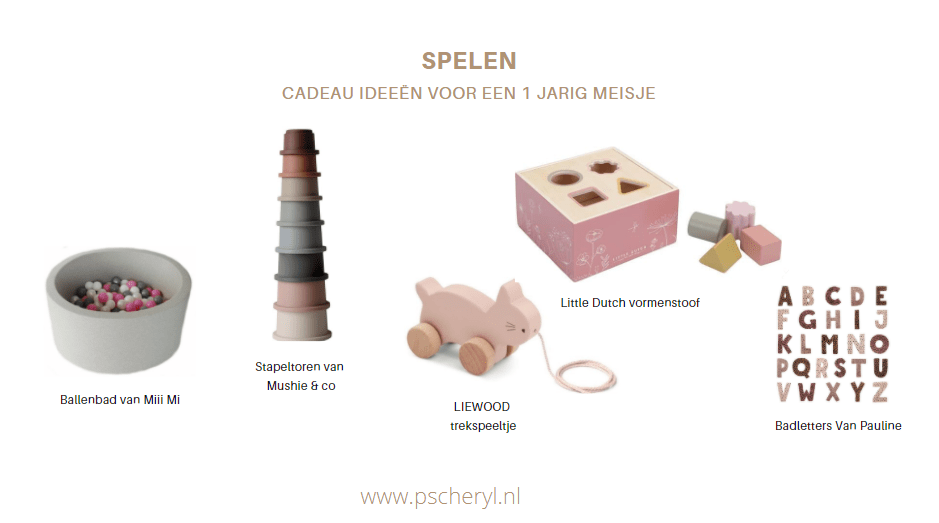 Grappig dat je dus ook ziet dat als je meer kids hebt ze steeds and speelgoed krijgen. Cadeautips Cadeau Ideeen Voor Een 1 Jarig Meisje Ps Cheryl