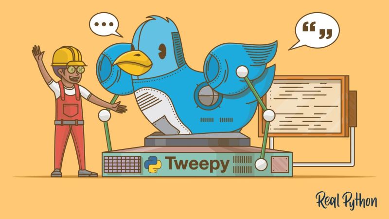 make twitter both with Python Tweepy