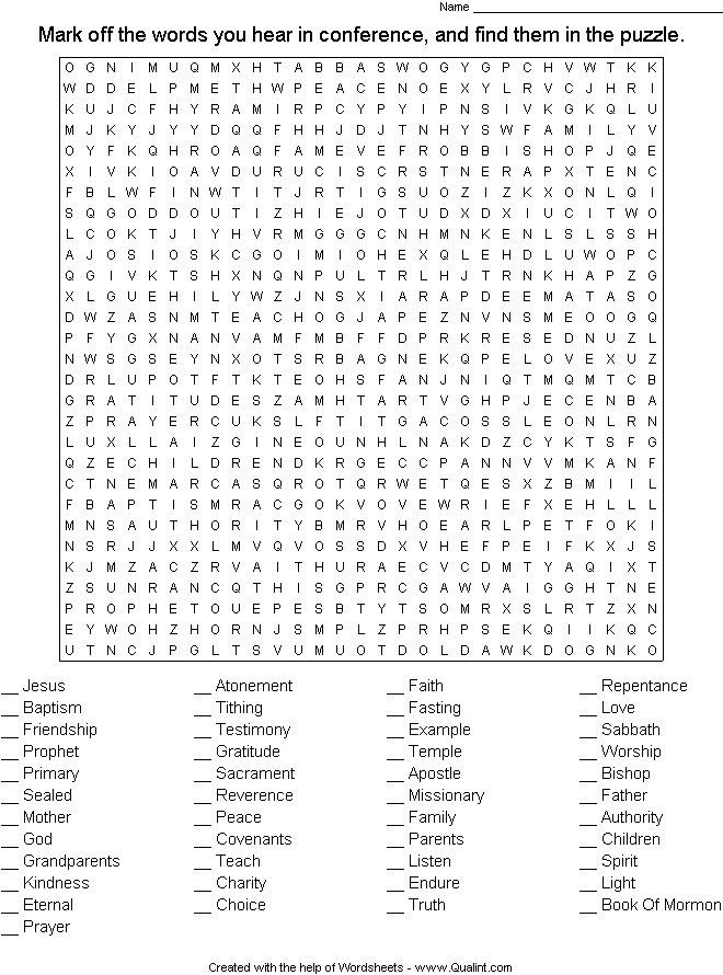 free religious worksheets made with wordsheets the word search word scramble and crossword