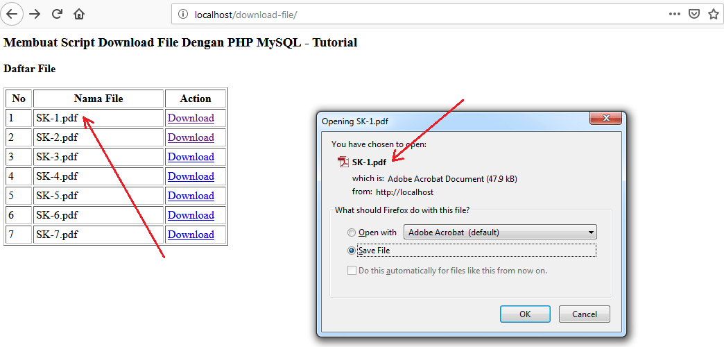 If you have a personal website, place a link on your site that allows potential clients and empl. Membuat Script Download File Dengan Php Mysql Tutorial