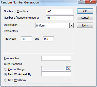 Random number generation tool