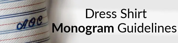 Fine tailored dress shirts, custom suits & custom clothing. Monogram Rules Embroidered Initials On Men S Dress Shirts
