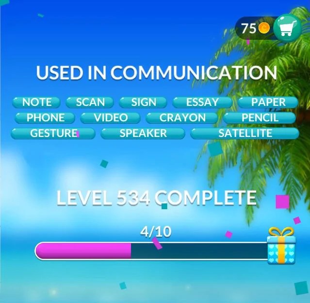 Word Stacks Level 534 Used in communication Answers » Qunb