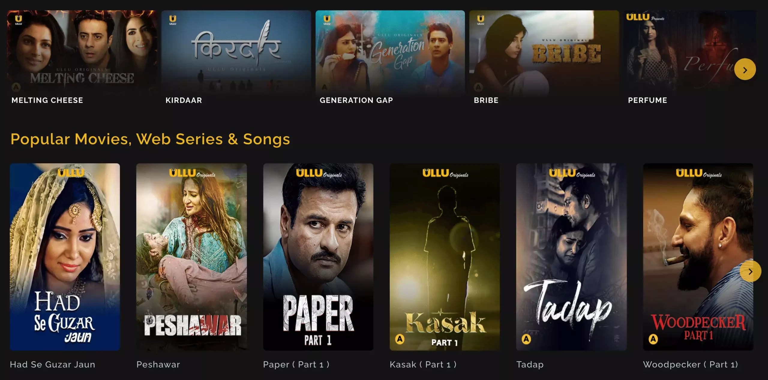 Top 10 Hot Ullu Web Series Name List 2022