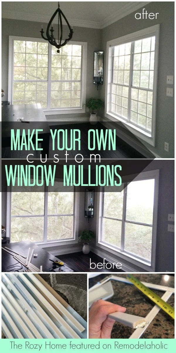 Remodelaholic DIY Custom Window Mullions (Grids)