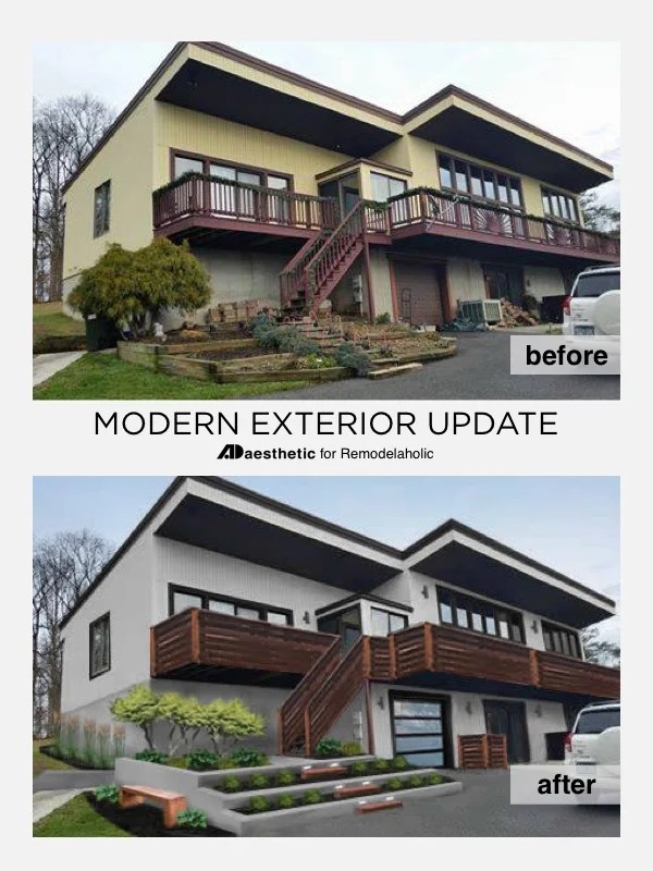 Remodelaholic Real Life Rooms A Modern Exterior Curb