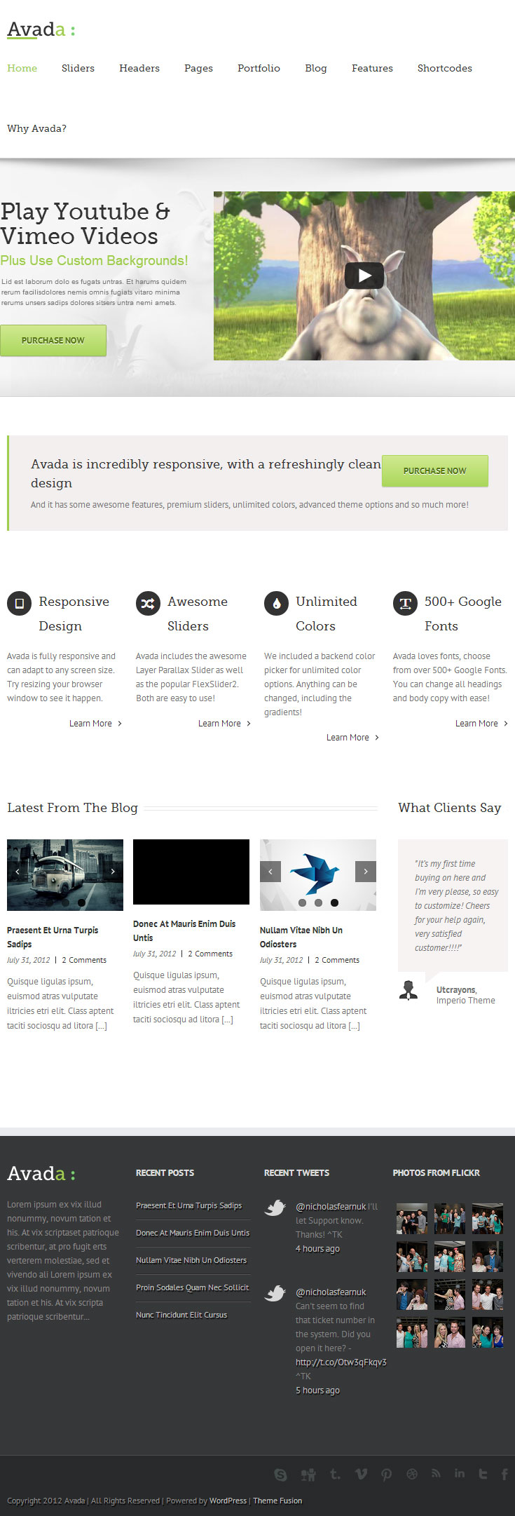 Ki have website that uses jquery flexslider and i havent got any alt tags. Avada - Premium Responsive Wordpress Theme - ThemeForest Bestseller - Free Demo