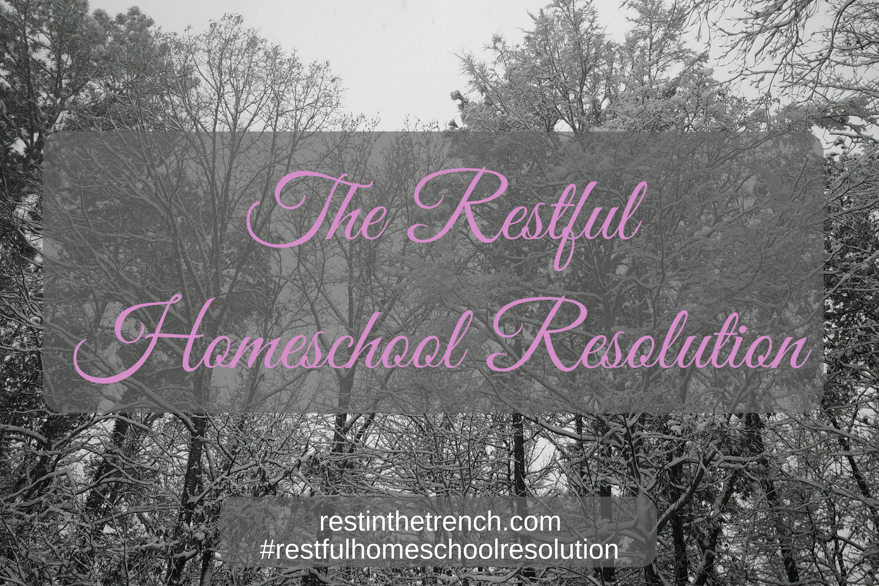 The one commitment you need to infuse rest in your homeschool in the coming year.