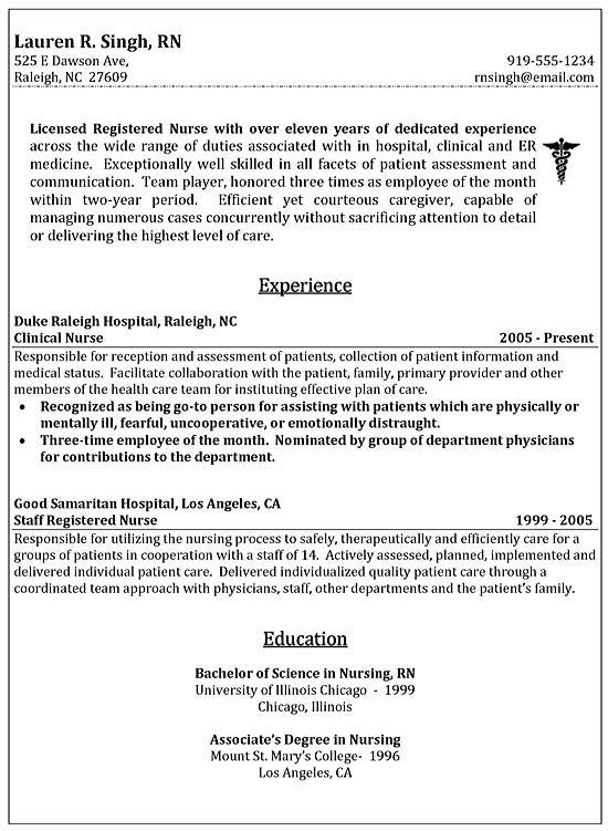 Seeking to become a top nurse at chicago general hospital by following protocols and promoting . Clinical Nurse RN Resume Example