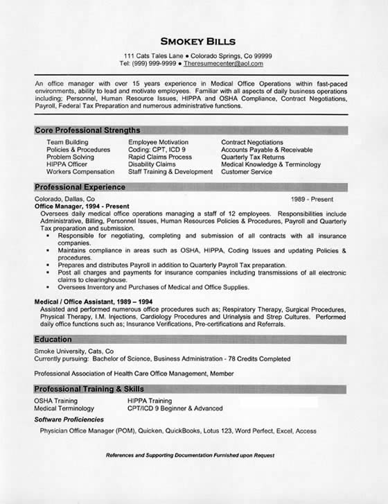 By meridith levinson cio | project managers might just. Medical Office Manager Resume Example