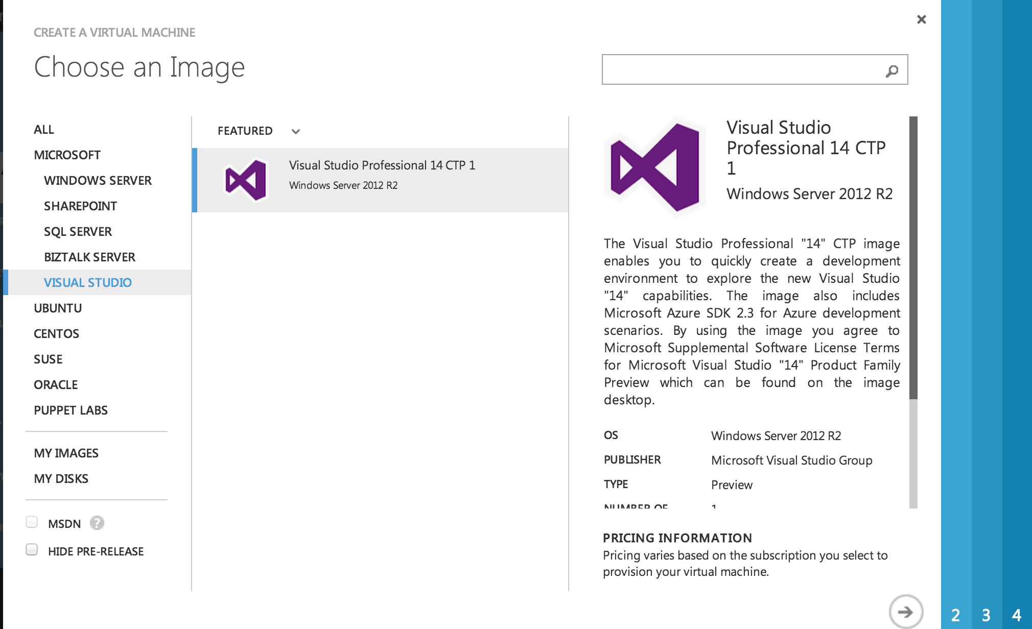 return(GiS); Explorando Visual Studio Professional 14 CTP 1 en