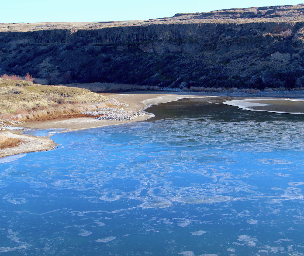 Ice on Coffee Pot Lake | Rhubarb Skies