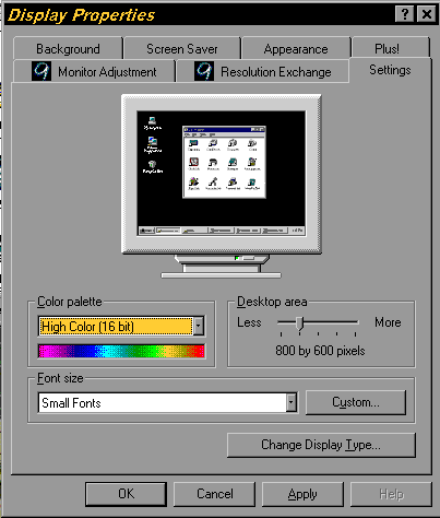 A screencast is worth a thousand words and pictures to demonstrate a problem or a process on a computer, especi. Changing Screen Resolution In Windows 95 98 Me Or Xp