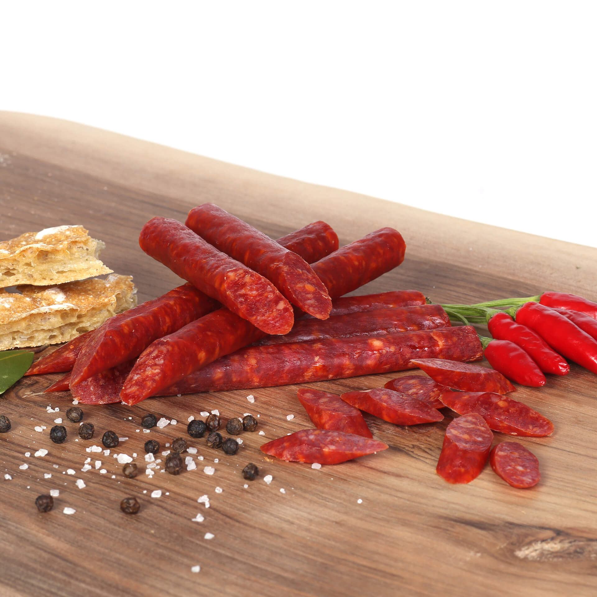 Diese rindersalami ist für den bewussten genießer, der das essen möchte was auch wirklich drin ist. Salami Sticks Pikant 6 Stuck 120g Rinner Original Sudtiroler Speck Kaminwurzen Und Salami