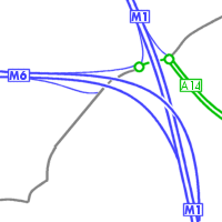 M1 - M6 - A14 | Roads.org.uk