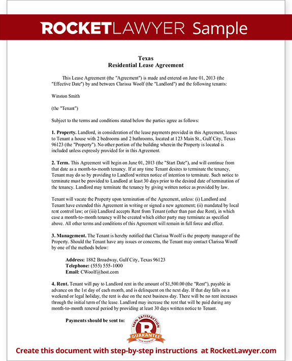 texas lease agreement form residential lease agreement tx