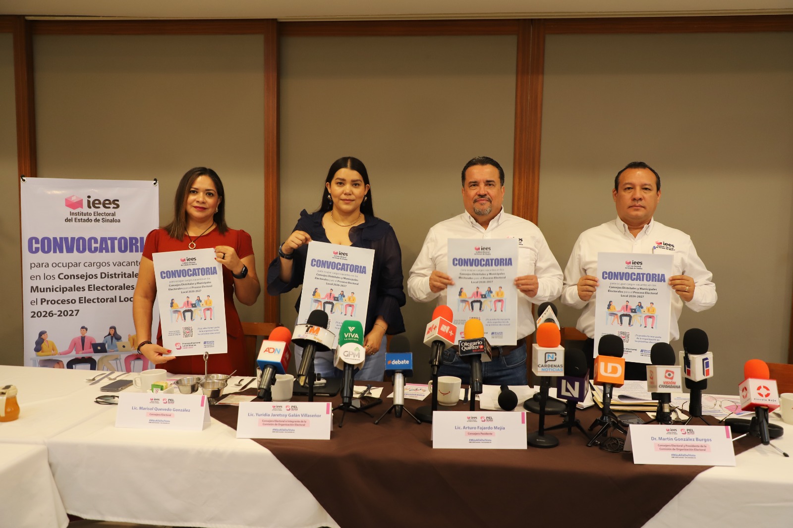 Presenta IEES Convocatoria para integrar Consejos Distritales y Municipales Electorales para el Proceso Electoral Local 2026-2027