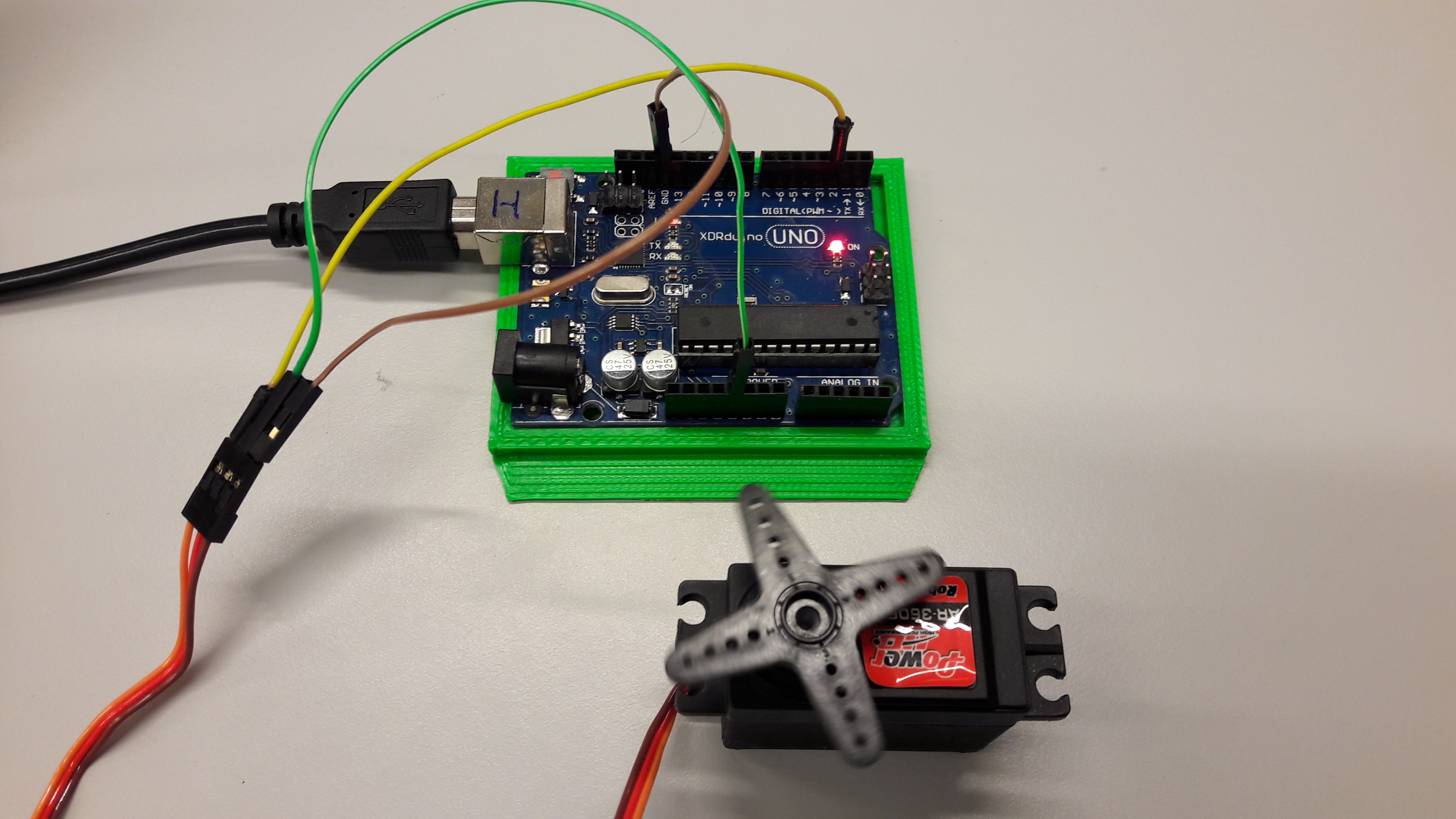 Proof of concept servo speed and rotation Sabulo, Inc.