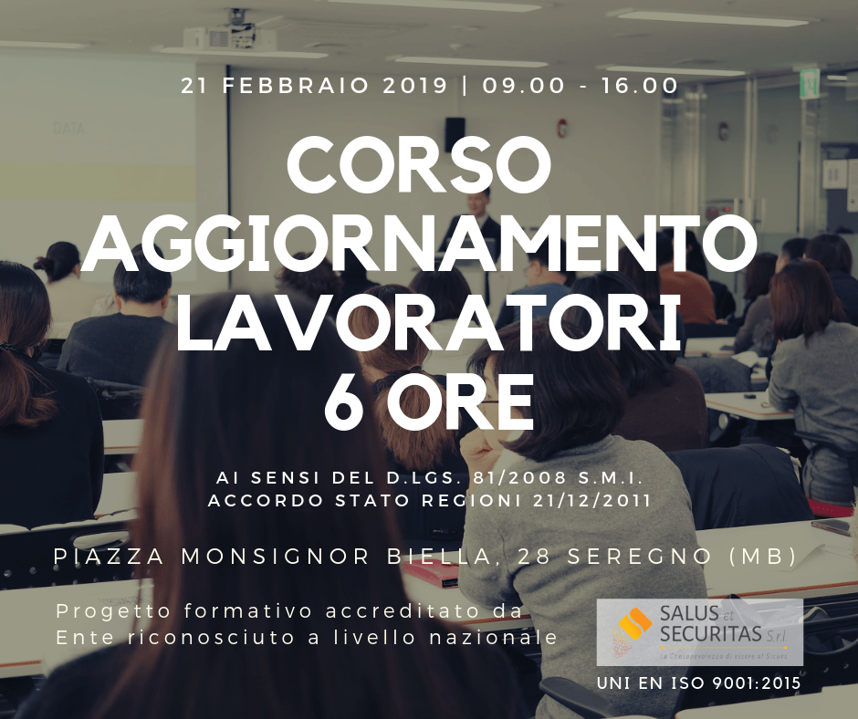 Corso Aggiornamento Lavoratori Sicurezza Sul Lavoro 6 Ore | Salus Et Securitas S.r.l. 788_x_940_png
