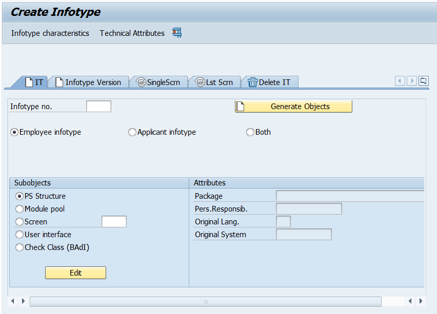 SAP HRPA and OM Infotypes My Experiments with ABAP