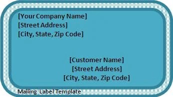 Blank Ups Label Template . 5+ Mailing Label Templates | Free Printable Word & PDF Formats