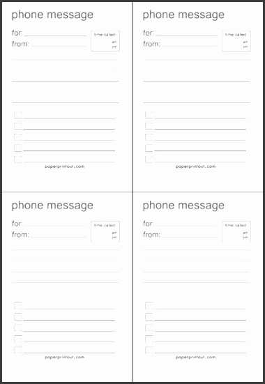 4 ms word telephone message template sampletemplatess