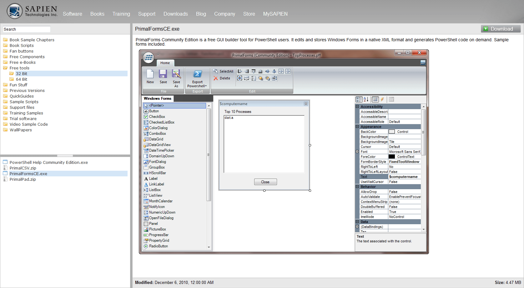 Primalforms Community Edition Tutorials