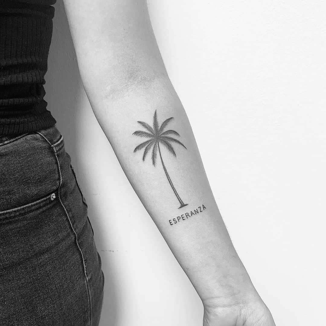 40+ Best Tropical Palm Tree Tattoos: The Inked Trip To Sun Paradise - Saved Tattoo 1080_x_1080_jpg
