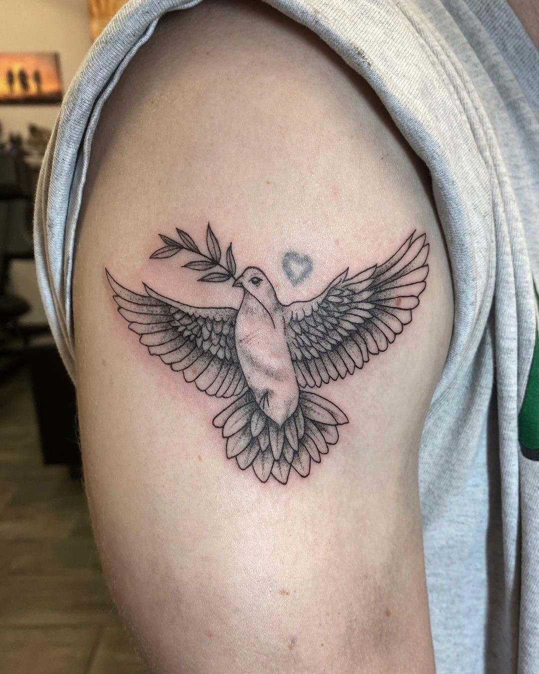 Top 33 Gorgeous Dove Tattoo Design Ideas (2022 Updated) - Saved Tattoo 1350_x_1080_jpg