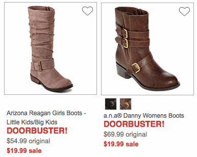 jcpenney black friday womens boots