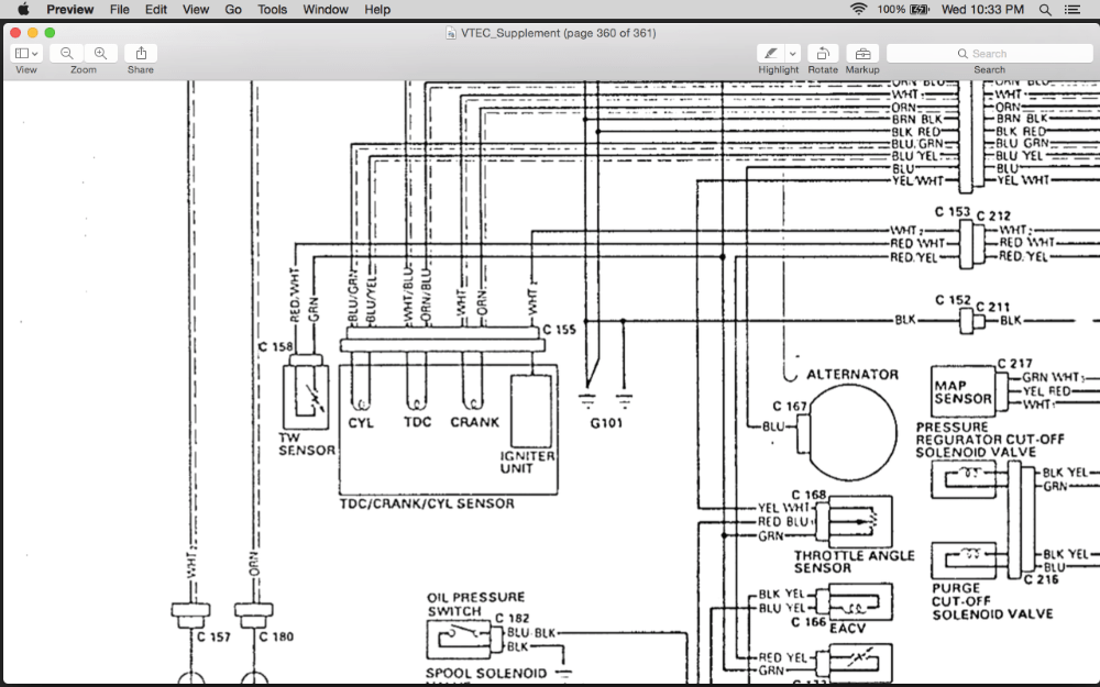 Honda B16a Wiring Diagram Engine Digital And Schematic