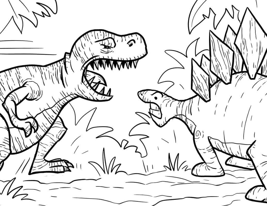 35 free printable dinosaur coloring pages