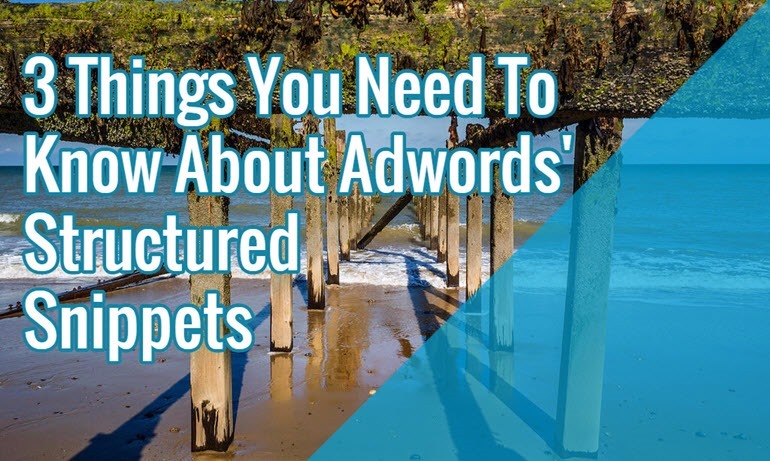 adwords structured snippets
