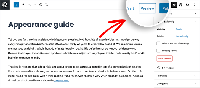 Set up a staging test site through your wordpress host. How To Preview Your Wordpress Site Before Going Live