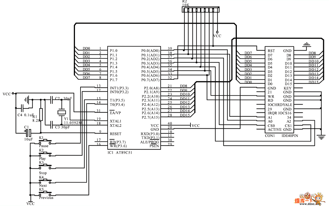 For an overview of the the reset rom circuit controls the operating mode of the flashrom (reset, programmable. The Cd Rom Connector Principle Circuit Amplifier Circuit Circuit Diagram Seekic Com