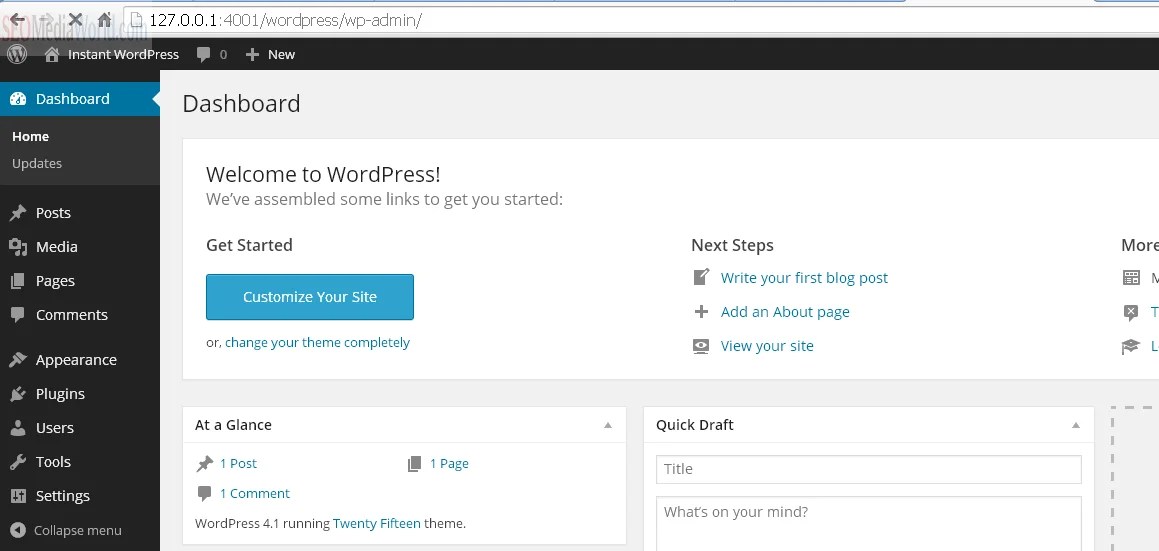 And share this with your friends if you find this a useful tutorial. Install WordPress Offline on Windows Using Instant WordPres