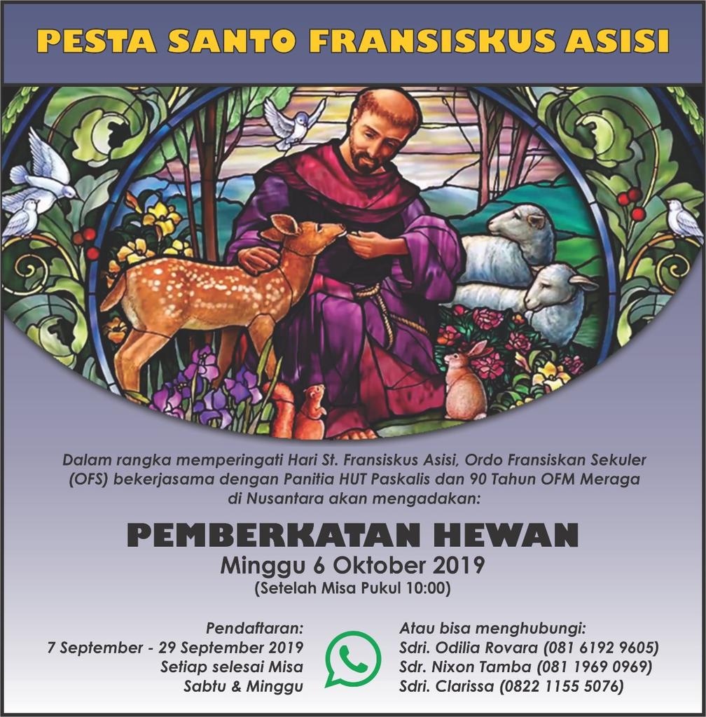 Pesta St. Fransiskus Assisi, Berkat untuk Anjing dan Lainnya | SESAWI.NET