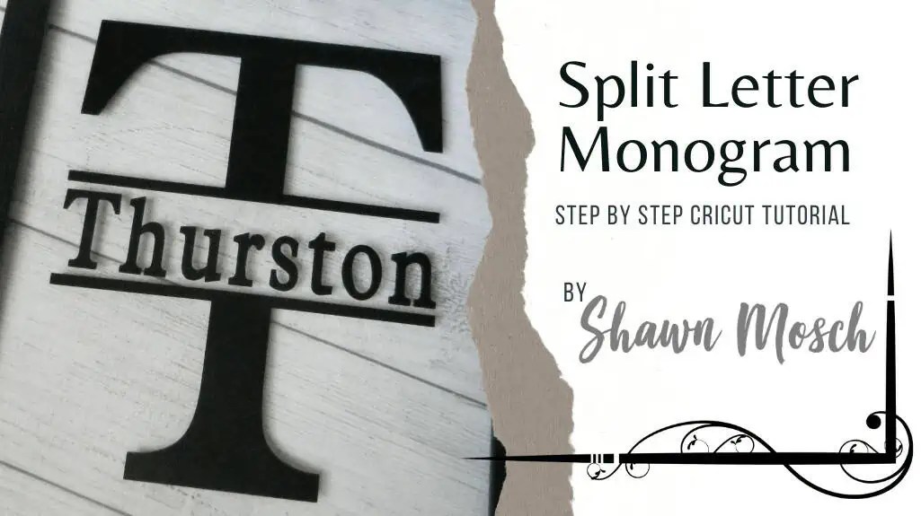 This project will also teach you how to how to slice on cricut projects you make. Split Letter Monogram Learn How To Slice On Cricut Projects Shawn Mosch