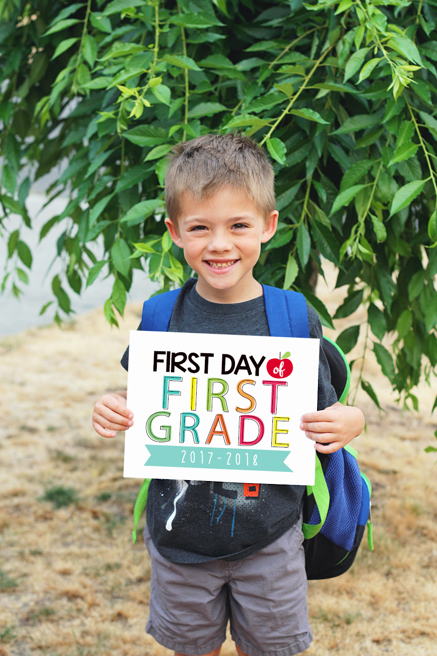 First Day of School Sign Printable Short Stop Designs