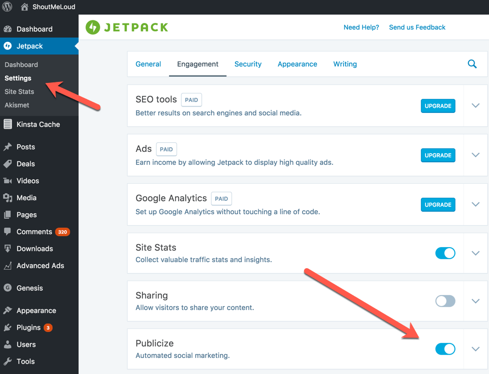 Jetpack is an awesome free plugin for wordpress. How To Automatically Share New Blog posts on Social Media Using JetPack WordPress Plugin