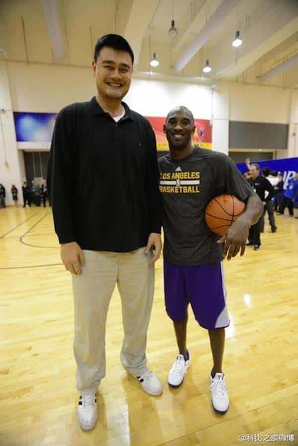 Yaoming (the dynasty, the great wall) position: 26 Photos Of 7â6â Tall Basketball Player Yao Ming Making