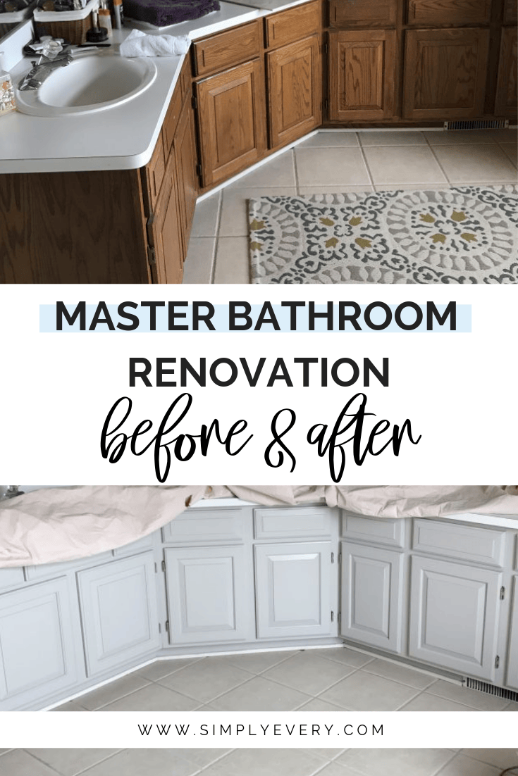 Master Bathroom Renovation - Before & After