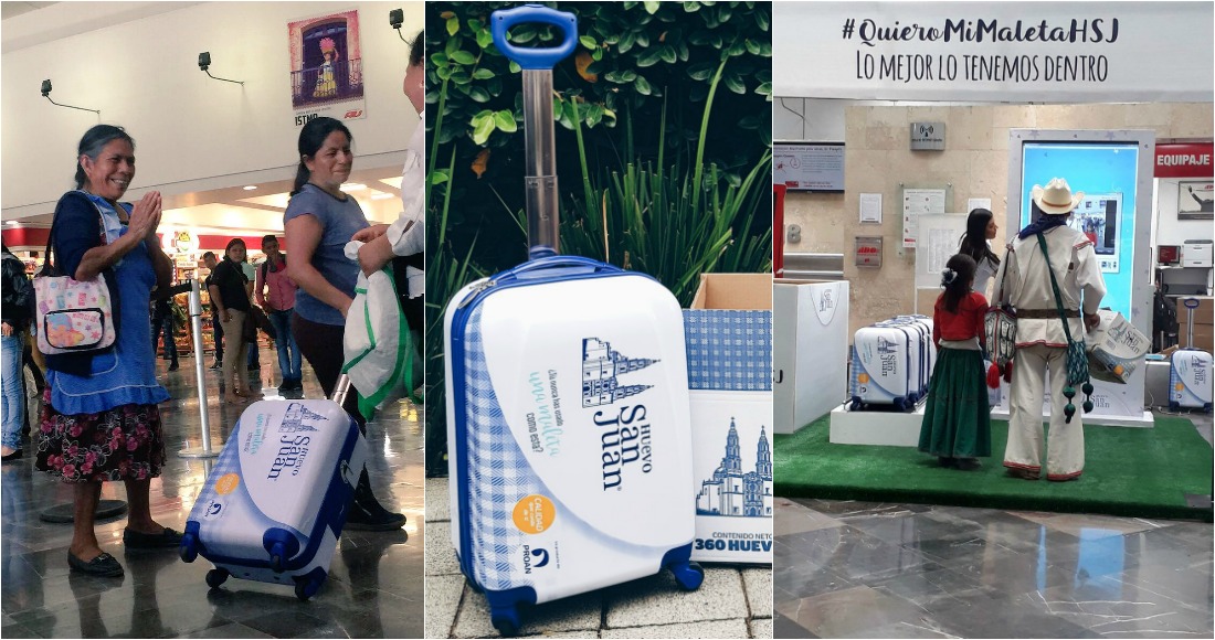 Empresa de huevo cumple su promesa: entrega maletas a quienes utilizan sus  cajas de cartón para guardar equipaje - SinEmbargo MX