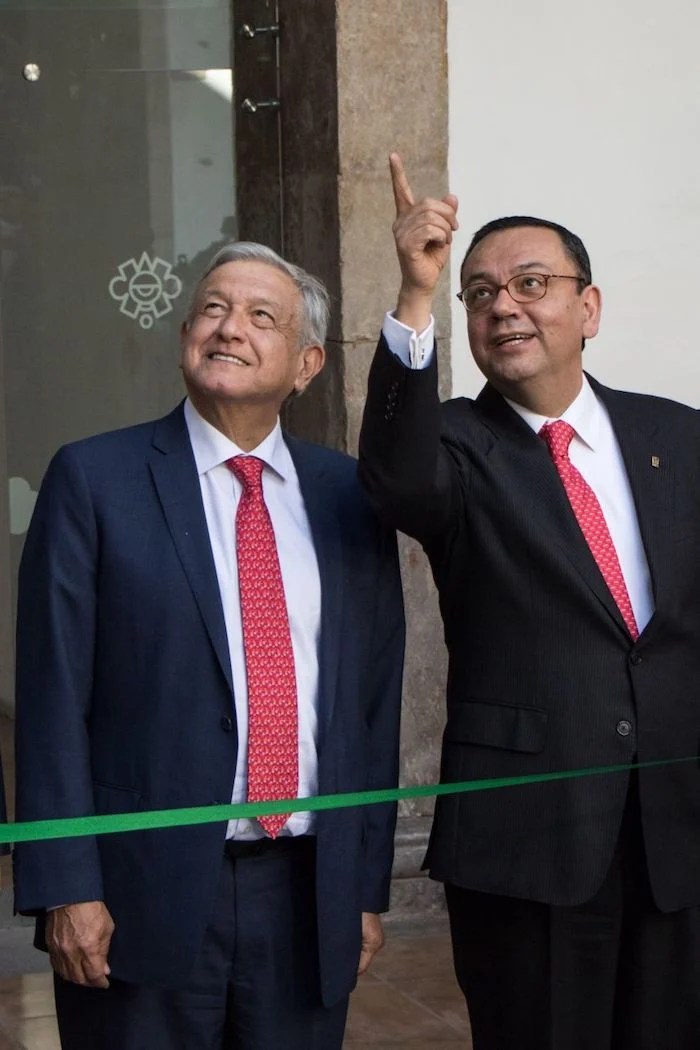 AMLO y el ahora Senador Germán Martínez.