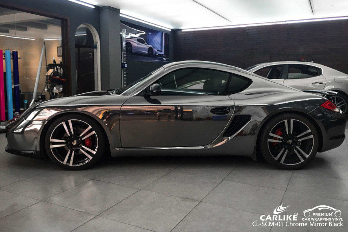 cl scm 01 chrome mirror black car wrapping vinyl for