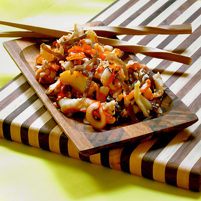 Spicy Squid Salad With Shiitake Sesame Lime Sippitysup